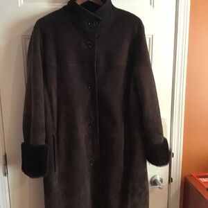 Shearling lambskin coat